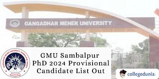 GMU Sambalpur PhD 2024 Provisional Candidate List Out; Interview on January 27
